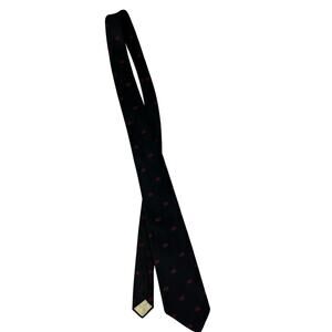 Brooks Brothers Black Red  Emblematic Repp Tie